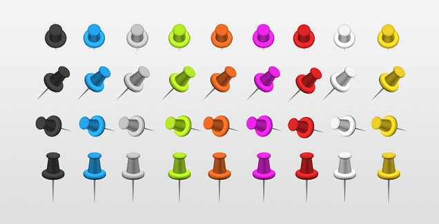 Выделяют три основных вида канцелярских кнопок: классические, альтернативные, гибридные