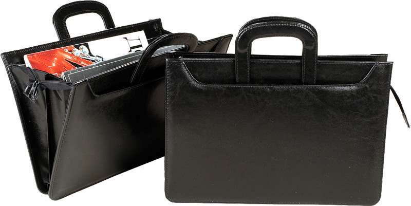 Деловая женская сумка предполагает классический образ, потому предпочтение лучше отдать темной цветовой палитре – или же черному цвету в целом