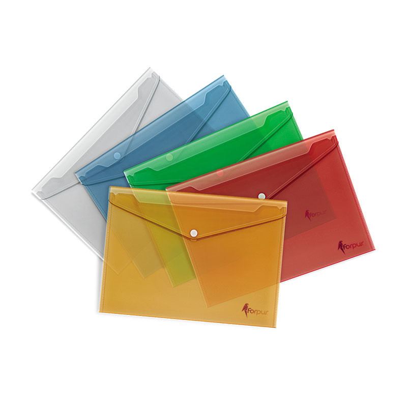 Папки-конверты с кнопкой популярны среди секретарей и личных помощников  