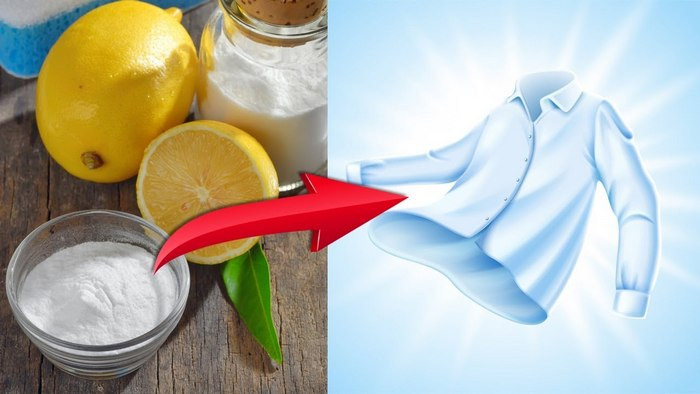Смесь из соды с лимоном выведет след от маркера и добавит вещам белизны